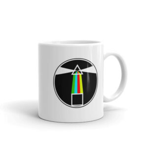 White glossy mug